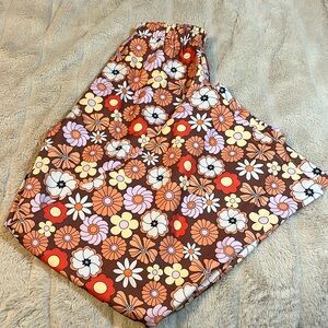 Floral flowy pants